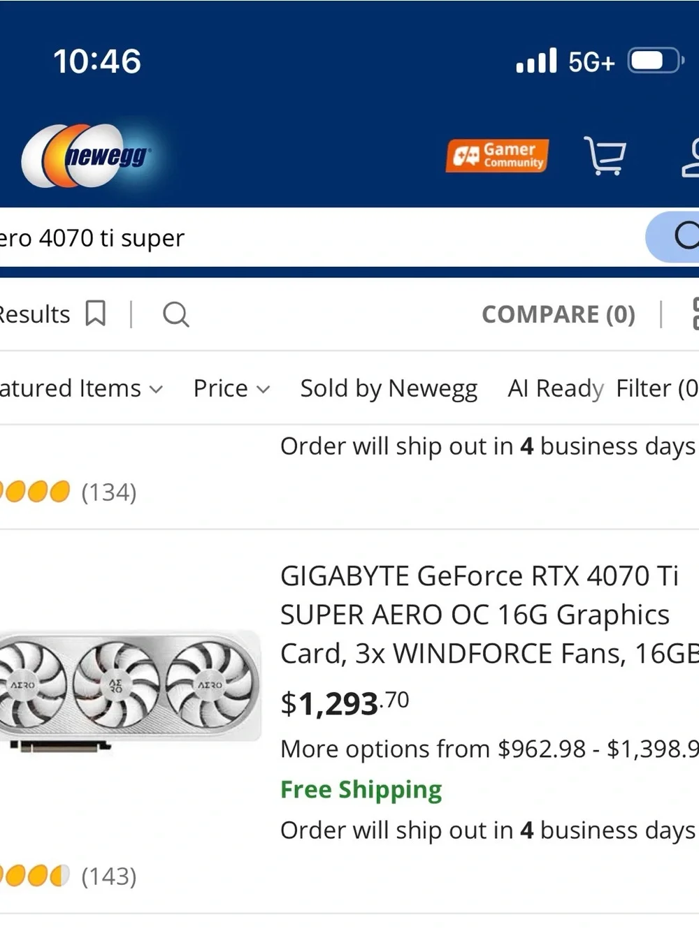 GIGABYTE Black and Gray NVIDIA RTX 4070 Ti Super Display